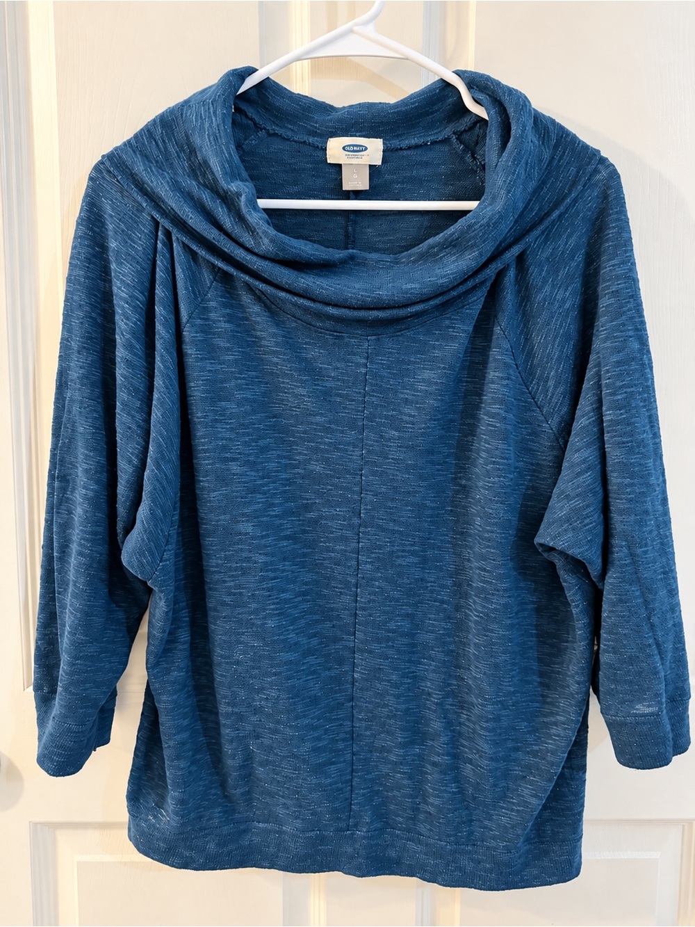 Old Navy Teal-Blue Cowl Neck Sweater